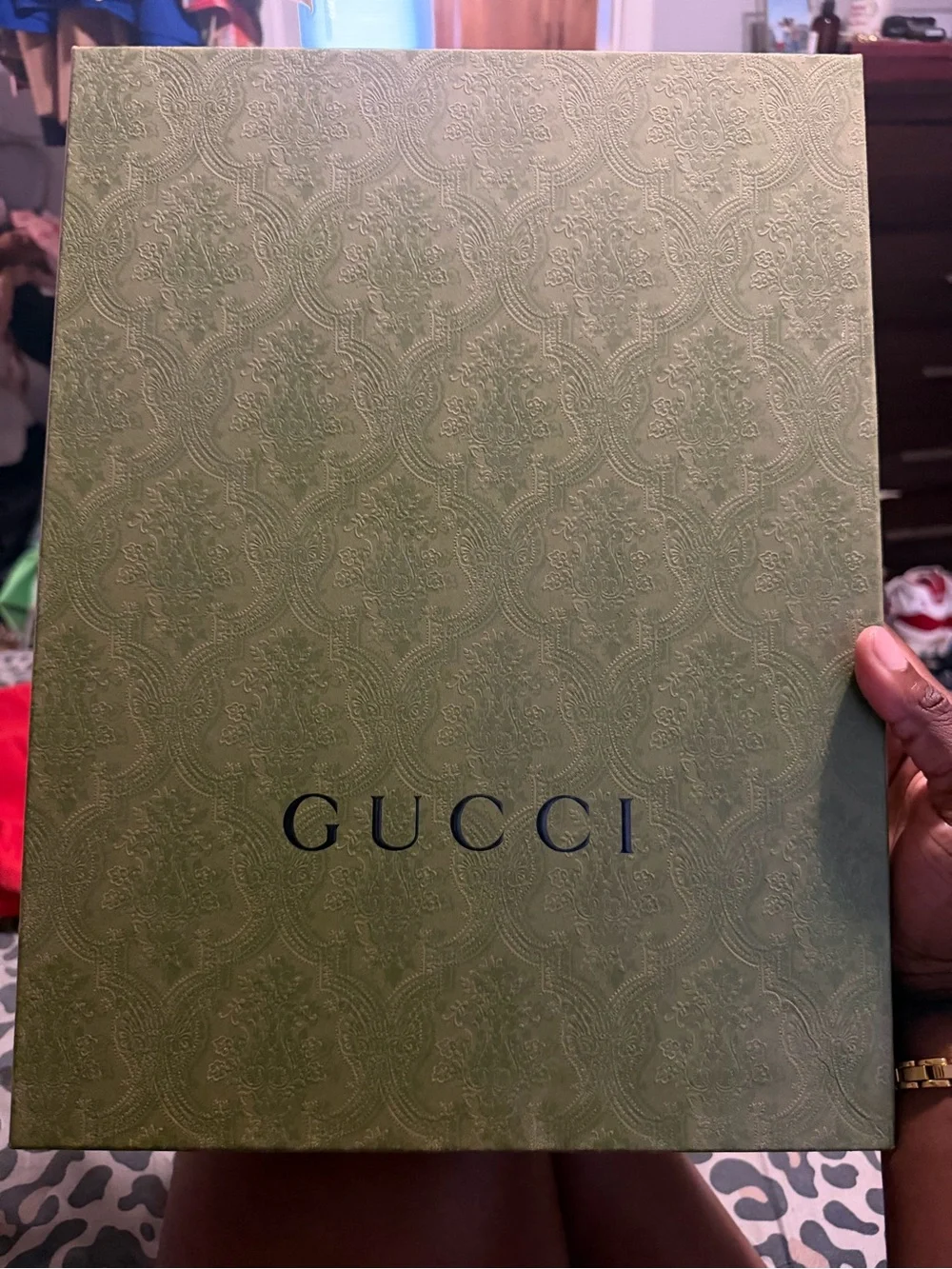 Gucci Black Hoodie with Red, White & Green Stripes